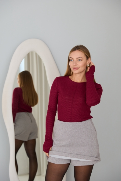 Спідниця - шорти Лана Діагональ 16189 Цвет: Шоколад 3