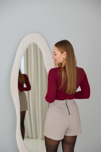 Спідниця - шорти Лана Діагональ 16189 Цвет: Шоколад