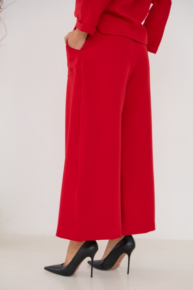 Костюм Ріволі Костюмка креп стрейч 16661 Цвет: Червоний 17