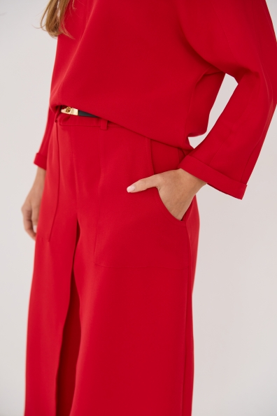 Костюм Ріволі Костюмка креп стрейч 16661 Цвет: Червоний 17