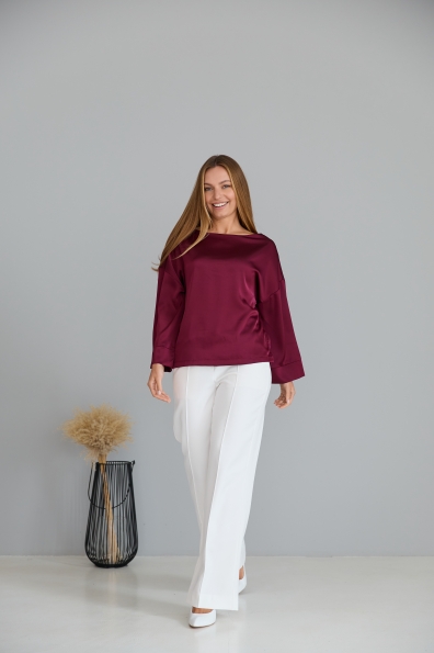 Блуза Тедді 7/8 Шовк Дабл 16633 Цвет: Марсала