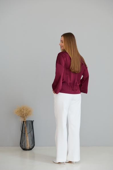 Блуза Тедді 7/8 Шовк Дабл 16633 Цвет: Марсала