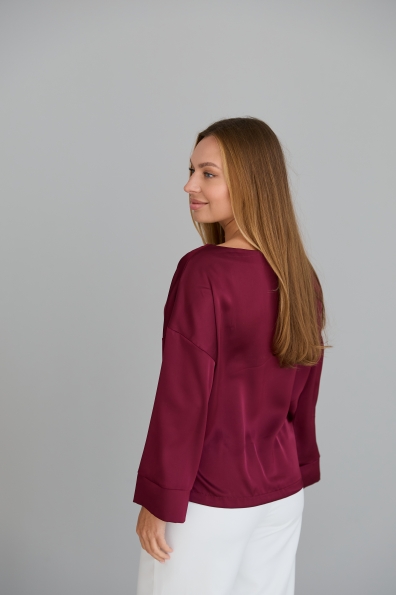 Блуза Тедді 7/8 Шовк Дабл 16633 Цвет: Марсала
