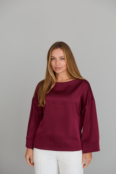 Блуза Тедді 7/8 Шовк Дабл 16633 Цвет: Марсала