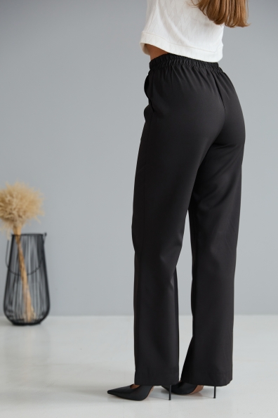 Штани Метро Костюмка креп стрейч 16646 Цвет: Чорний