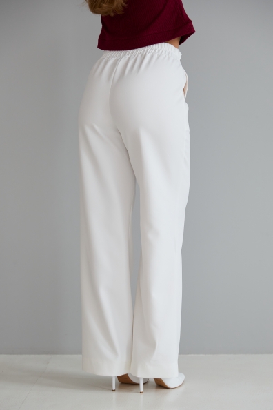 Штани Метро Костюмка креп стрейч 16646 Цвет: Молоко 1