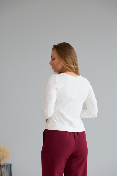 Купити Лонгслів "Шик" Трикотаж Ангора дизайн 16598 оптом і в роздріб