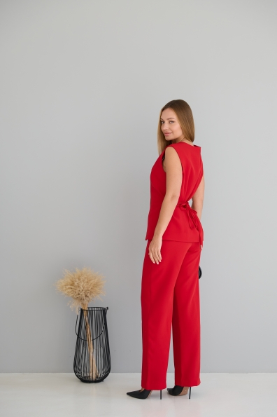 Костюм Сапфір Костюмка креп стрейч 16589 Цвет: Червоний 17