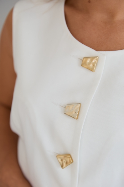 Костюм Сапфір Костюмка креп стрейч 16589 Цвет: Молоко 1