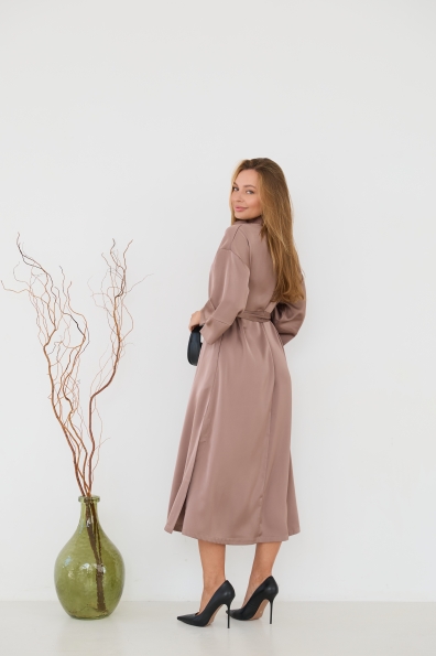 Сукня Ева 120 3/4 Шовк Дабл 16668 Цвет: Мокко