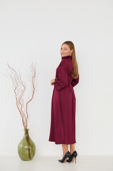 Сукня Ева 120 3/4 Шовк Дабл 16668 Цвет: Марсала