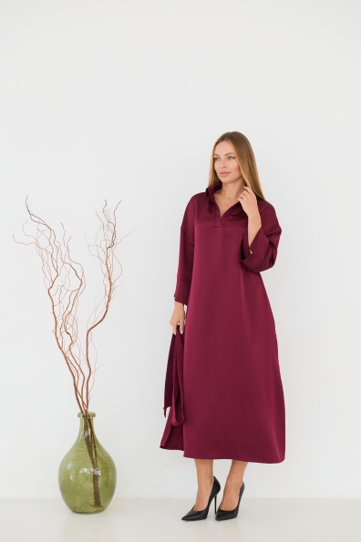 Сукня Ева 120 3/4 Шовк Дабл 16668 Цвет: Марсала