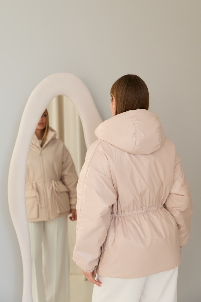 Куртка Бренд 65 Плащівка Плащевка Full Dull 16708 Цвет: світло бежевий