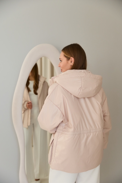 Куртка Бренд 65 Плащівка Плащевка Full Dull 16708 Цвет: світло бежевий