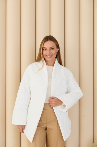 Куртка Кіото 70 Плащівка Ammy 16712 Цвет: Молоко