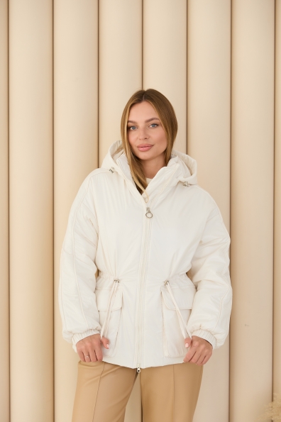 Куртка Бренд 65 Плащівка Плащевка Full Dull 16708 Цвет: Молоко