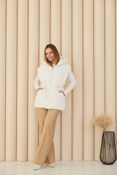 Жилет Спайс Плащівка Full Dull 16722 Цвет: молоко