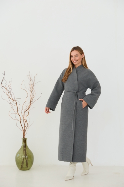 Пальто Мікадо 125 Кашемір Турецький 16630 Цвет: Сірий