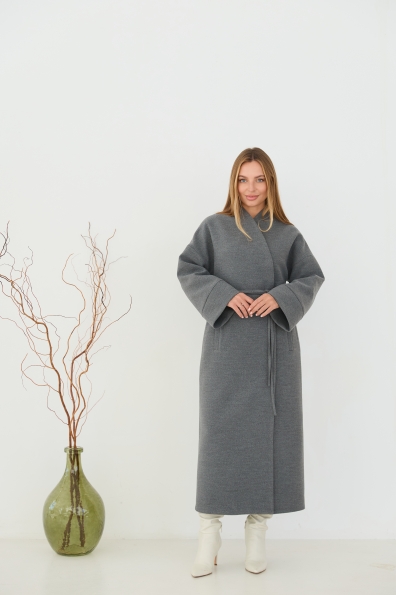 Пальто Мікадо 125 Кашемір Турецький 16630 Цвет: Сірий