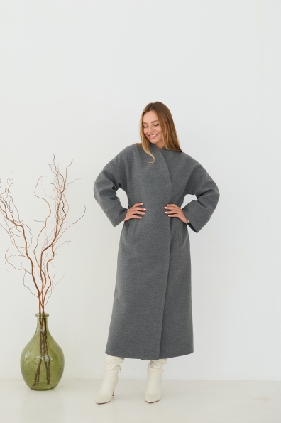Пальто Мікадо 125 Кашемір Турецький 16630 Цвет: Сірий