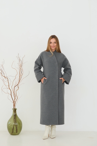 Пальто Мікадо 125 Кашемір Турецький 16630 Цвет: Сірий