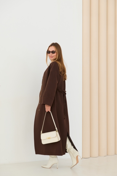 Пальто Мікадо 125 Кашемір Турецький 16630 Цвет: Шоколад 147828