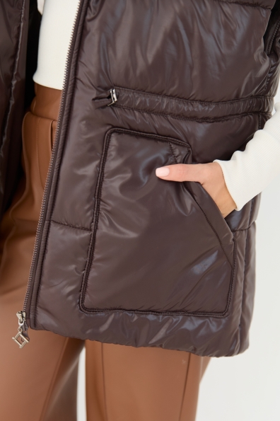 Жилет Спайс Плащівка Full Dull 16722 Цвет: Шоколад