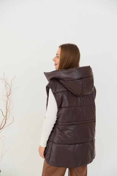 Жилет Спайс Плащівка Full Dull 16722 Цвет: Шоколад