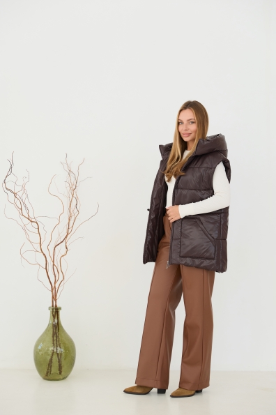 Жилет Спайс Плащівка Full Dull 16722 Цвет: Шоколад