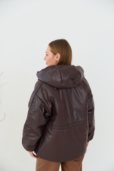 Куртка Бренд 65 Плащівка Плащевка Full Dull 16708 Цвет: Шоколад