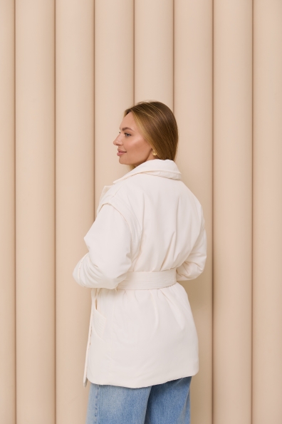 Куртка-жилет Форбс плащівка Ammy 16742 Цвет: Молоко