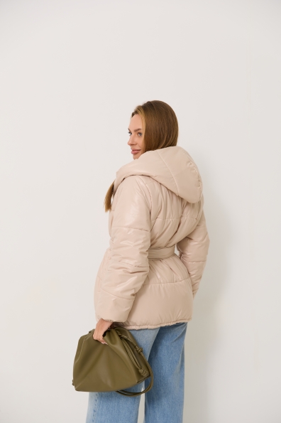 Куртка Бумер Плащівка Full Dull 16748 Цвет: світло бежевий