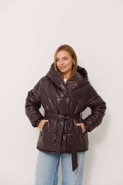 Куртка Бумер Плащівка Full Dull 16748 Цвет: Шоколад