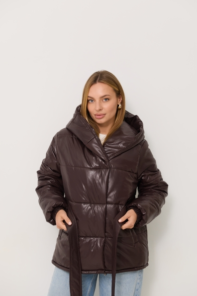 Куртка Бумер Плащівка Full Dull 16748 Цвет: Шоколад