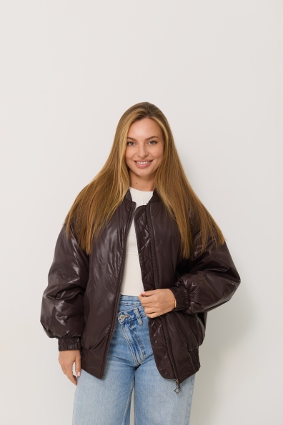 Куртка Барселона плащівка Full Dull 16758 Цвет: Шоколад