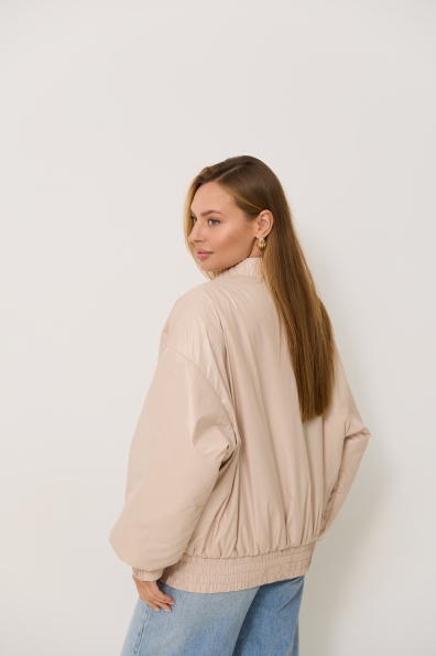 Куртка Барселона плащівка Full Dull 16758 Цвет: світло бежевий