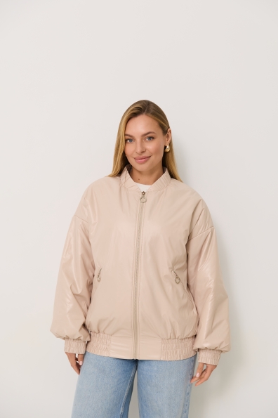 Куртка Барселона плащівка Full Dull 16758 Цвет: світло бежевий