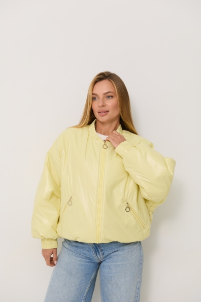 Куртка Барселона плащівка Full Dull 16758 Цвет: Жовтий