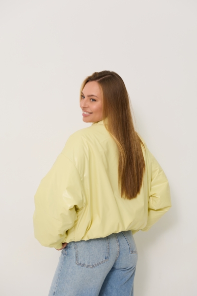 Куртка Барселона плащівка Full Dull 16758 Цвет: Жовтий