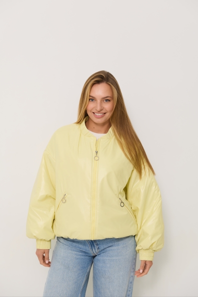 Куртка Барселона плащівка Full Dull 16758 Цвет: Жовтий