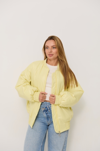 Куртка Барселона плащівка Full Dull 16758 Цвет: Жовтий