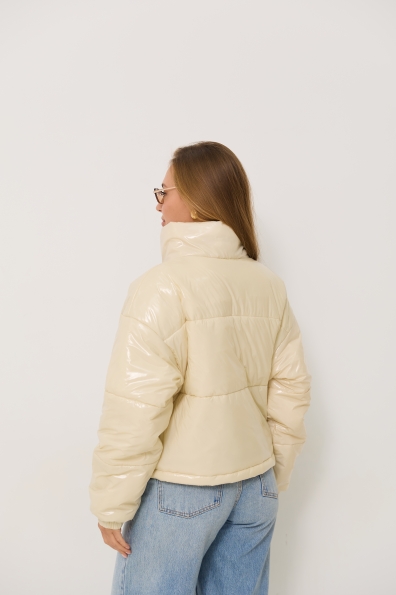 Куртка Шифр Плащівка Монклер 16756 Цвет: світло бежевий