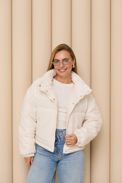 Куртка Шифр Плащівка Full Dull 16750 Цвет: Молоко