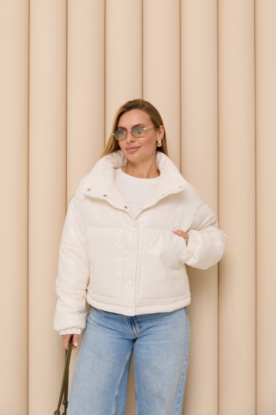 Куртка Шифр Плащівка Full Dull 16750 Цвет: Молоко