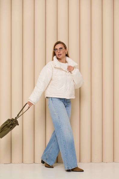 Куртка Шифр Плащівка Full Dull 16750 Цвет: Молоко