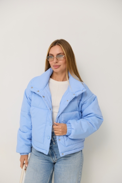 Куртка Шифр Плащівка Full Dull 16750 Цвет: Блакитний