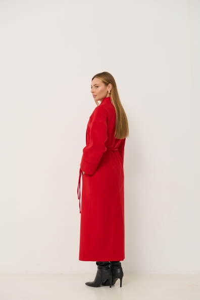 Пальто Мікадо 125 Кашемір Турецький 16630 Цвет: Червоний 164510