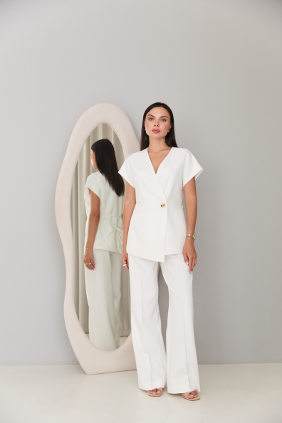 Костюм Стейл Костюмка креп стрейч 16659 Цвет: Молоко 1