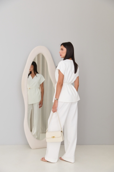 Костюм Стейл Костюмка креп стрейч 16659 Цвет: Молоко 1