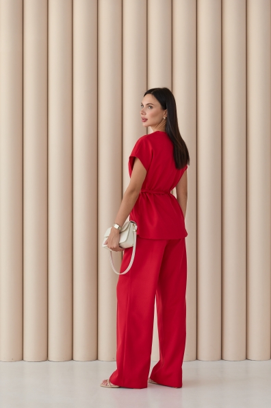Костюм Стейл Костюмка креп стрейч 16659 Цвет: Червоний 17